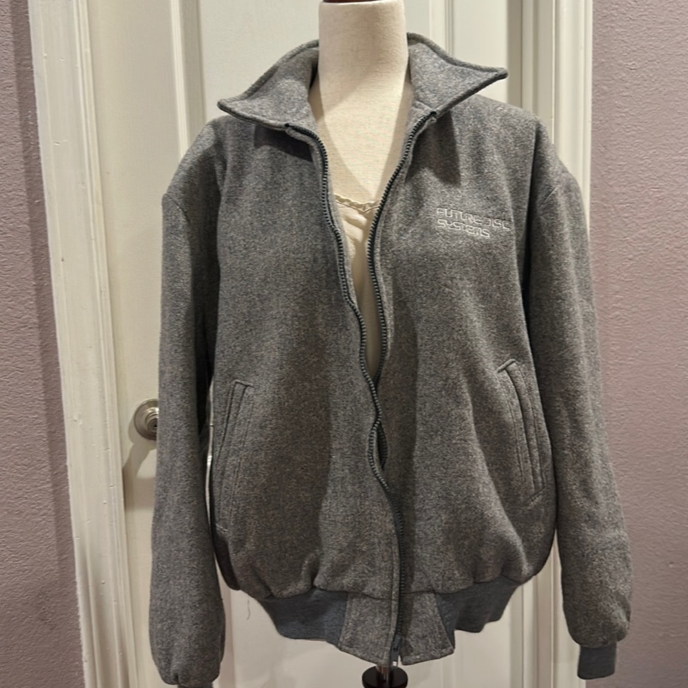 Women’s vintage Sichel grey bomber jacket, size XL made in the USA